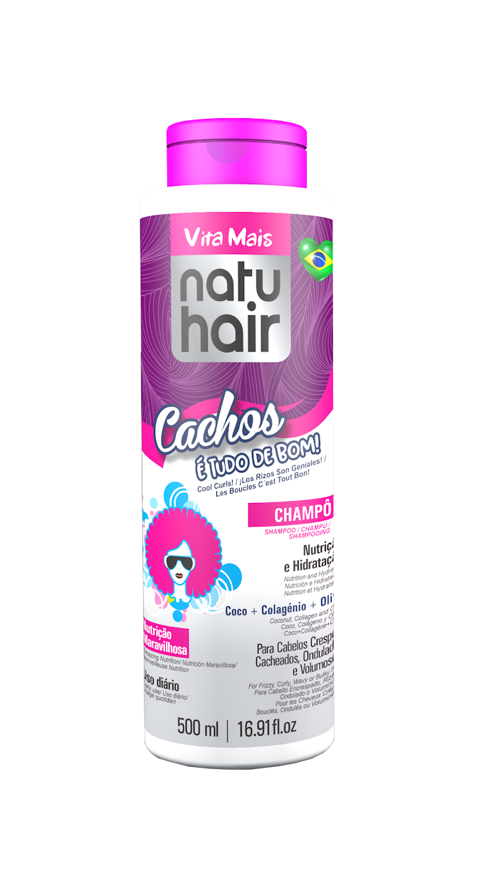 Champ Vita Mais Natuhair Cachos Tudo De Bom Ml Detalhe Divertido