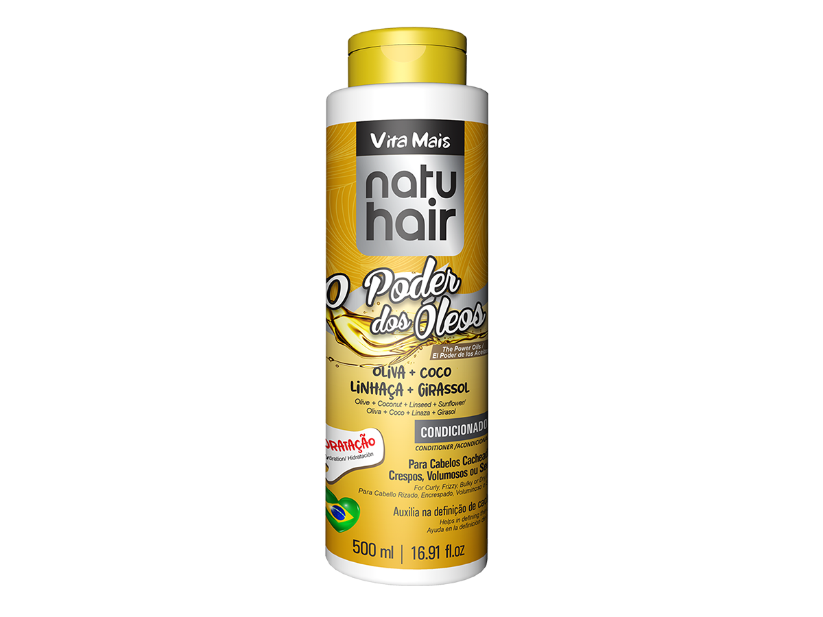 Condicionador Vita Mais NatuHair Óleo de Rícino 500ml - NatuHair Cosméticos  - Naturalmente Você!